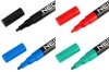 Marker budowlany, 4 kolory, permanentny, wodoodporny, lakierowy, aluminiowy, 4 szt
