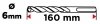 Wiertło do betonu zbrojonego SDS Plus 6 x 160 mm, quatro