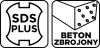 Wiertło do betonu zbrojonego SDS Plus 8 x 310 mm, quatro