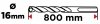 Wiertło do betonu zbrojonego SDS Plus 16 x 800 mm, quatro