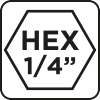 Wiertło do metalu Hex 2.0 mm, 3 szt.
