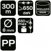Linka pleciona polipropylenowa fi 8 300m