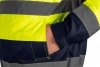 Kurtka robocza ostrzegawcza 3w1, ocieplana, żółto-granatowa, rozmiar M
