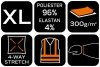 Kurtka Mix&Match, 4-way stretch, zielona, rozmiar XL