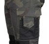Spodnie robocze Mix&Match, Canvas, wzmocnienia z Cordury, zielone moro, rozmiar M