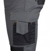 Spodnie robocze Mix&Match, Canvas, wzmocnienia z Cordury, szaro-czarne, rozmiar XL