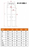 Spodnie robocze Mix&Match, czarne, rozmiar XXXL
