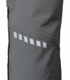 Spodnie robocze Mix&Match, 4 way stretch, z kaburami, Cordura, szaro-czarne, rozmiar XS