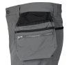 Spodnie robocze Mix&Match, 4 way stretch, z kaburami, Cordura, szaro-czarne, rozmiar M