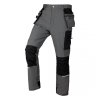 Spodnie robocze Mix&Match, 4 way stretch, z kaburami, Cordura, szaro-czarne, rozmiar XL