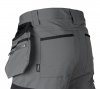 Spodnie robocze Mix&Match, 4 way stretch, z kaburami, Cordura, szaro-czarne, rozmiar XXXL