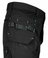 Spodnie robocze Mix&Match, 4 way stretch, z kaburami, Cordura, czarne, rozmiar XXXL