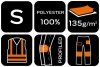 Spodnie robocze Mix&Match, stretch, czarne, rozmiar S