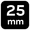 Uchwyt narzędziowy ze stali węglowej fi 25, 10 szt.