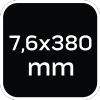 Opaski zaciskowe ogrodowe 7,6 x 380mm, 50 szt., zielone