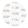 Krążki ścierne na rzep 125 mm, P220, 5 szt., z 8 otworami