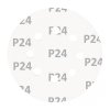 Krążki ścierne na rzep 125 mm, P24, 5 szt., z 8 otworami