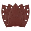 Papiery ścierne na rzep, żelazko 102 x 152 mm, P180, 5 szt., z 11 otworami