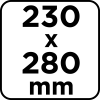 Płótno ścierne 230 x 280 mm, P80 (5 szt.)