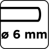 Ściernica listkowa trzpieniowa 60 x 15 x 6 mm, P60