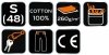 Krótkie spodenki COTTON Slim, 100% cotton, rozmiar S
