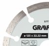 Tarcza diamentowa do cięcia segmentowa, 125 x 22.2 mm, na sucho i mokro