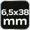 Wkrętak płaski 6.5 x 38 mm, S2