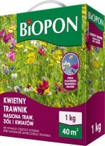 KWIETNY TRAWNIK - MIESZANKA NASION TRAW, ZIÓŁ I KWIAT 1KG (1 SZT)