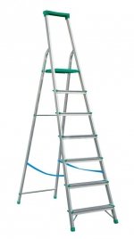 DRABINA ALUMINIOWA WOLNOSTOJĄCA 228CM 6 STOPNI + PODEST (1 SZT)