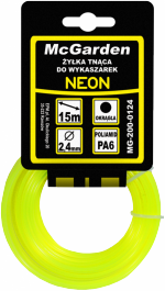 ŻYŁKA DO WYKASZARKI OKRĄGŁA NEON 1,6MM 15M (1 SZT)