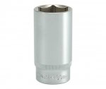 NASADKA DŁUGA 6-KĄTNA CHROMOWANA 1/2'' 30MM (1 SZT)