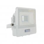 Projektor LED V-TAC 10W SAMSUNG CHIP Czujnik Ruchu Biały Z MUFĄ VT-118S 3000K 735lm 5 Lat Gwarancji