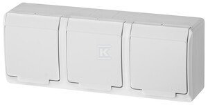 GN.3X2P+Z N/T IP44 BIAŁE HERMES (SZT)