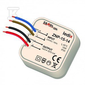 ZASIL.LED 14V DC 15W DOPUSZKOWY (SZT)