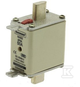 WK.NH 50A 500V GL/GG ROZ.00 PODW.WSKAŹ. (SZT)