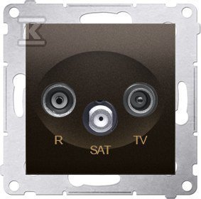 GN.ANT.RTV-SAT KOŃC.1.0DB BRĄZ SIMON54 (SZT)