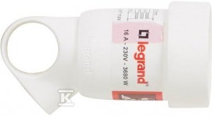GN.PRZEN.2P+Z 16A BIAŁEZ UCHWYTEM (SZT)
