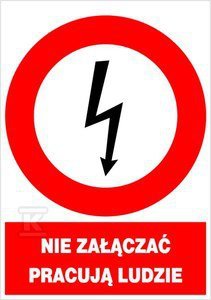 NZLP 148X210MM TABLICA ELEK.OSTRZEGAWCZA (SZT)