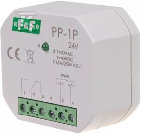 PP-1P 24V PRZEKAŹ.ELE.1P 16A P/T (SZT)