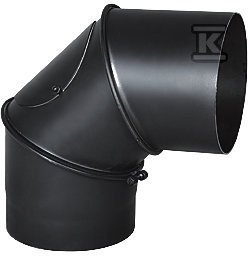 KOLANO 90ST.Z WYCZYSTKĄ DN 130 CZARNE (SZT)