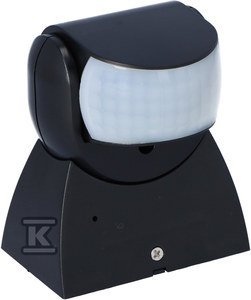 DR-04B CZUJ.RUCHU PIR CZARNY (SZT)