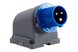 WTYK STAŁY KAMPER 16A 3P IP44 FE OPAL (SZT)