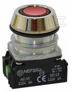 NEF30-UK XY-CZERWONY PRZYCISK STER. (SZT)