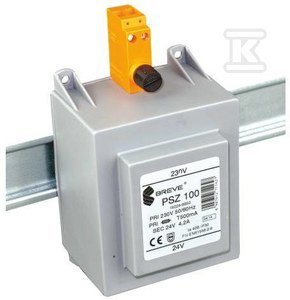 TRANS.PSZ 100VA 230/24V TH35 OBUD.OCHR. (SZT)