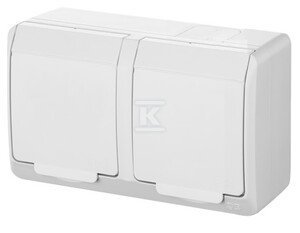 GN.2X2P+Z N/T IP44 BIAŁE HERMES (SZT)
