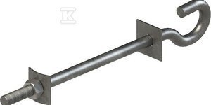 ŚRUBA HAKOWA M20 L350 OCYNK OGNIOWY (SZT)