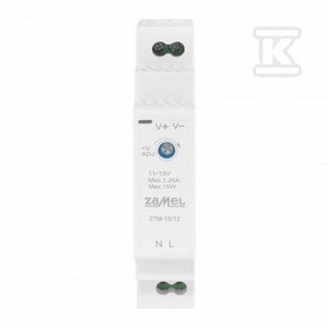 ZASILACZ 15W 12V ZTM-15/12 (SZT)