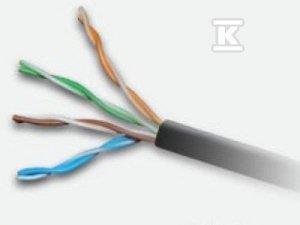 UTP KABEL 4PR KAT.5E OUTDOOR ŻELOWANY (SZT)