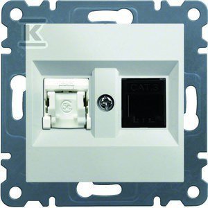 GN.RJ11/12 + RJ45 BIAŁY LUMINA (SZT)