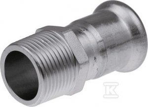 ZŁĄCZKA Z GZ 22X1/2 INOX PRESS (SZT)
